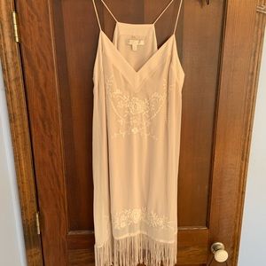 LC Lauren Conrad embroidered slip dress